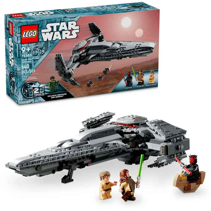 لگو سری جنگ ستارگان مدل نفوذی دارث مول 75383 - LEGO Darth Maul's Sith Infiltrator Set 75383