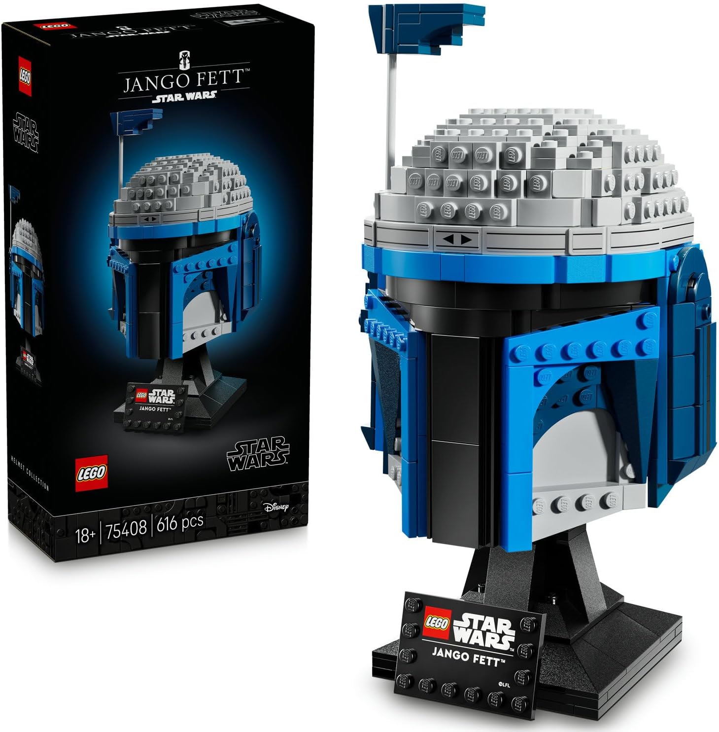 لگو سری جنگ ستارگان مدل حمله کلون‌ها، کلاه ایمنی جانگو فت 75408 - LEGO Star Wars: Attack of the Clones Jango Fett Helmet 75408