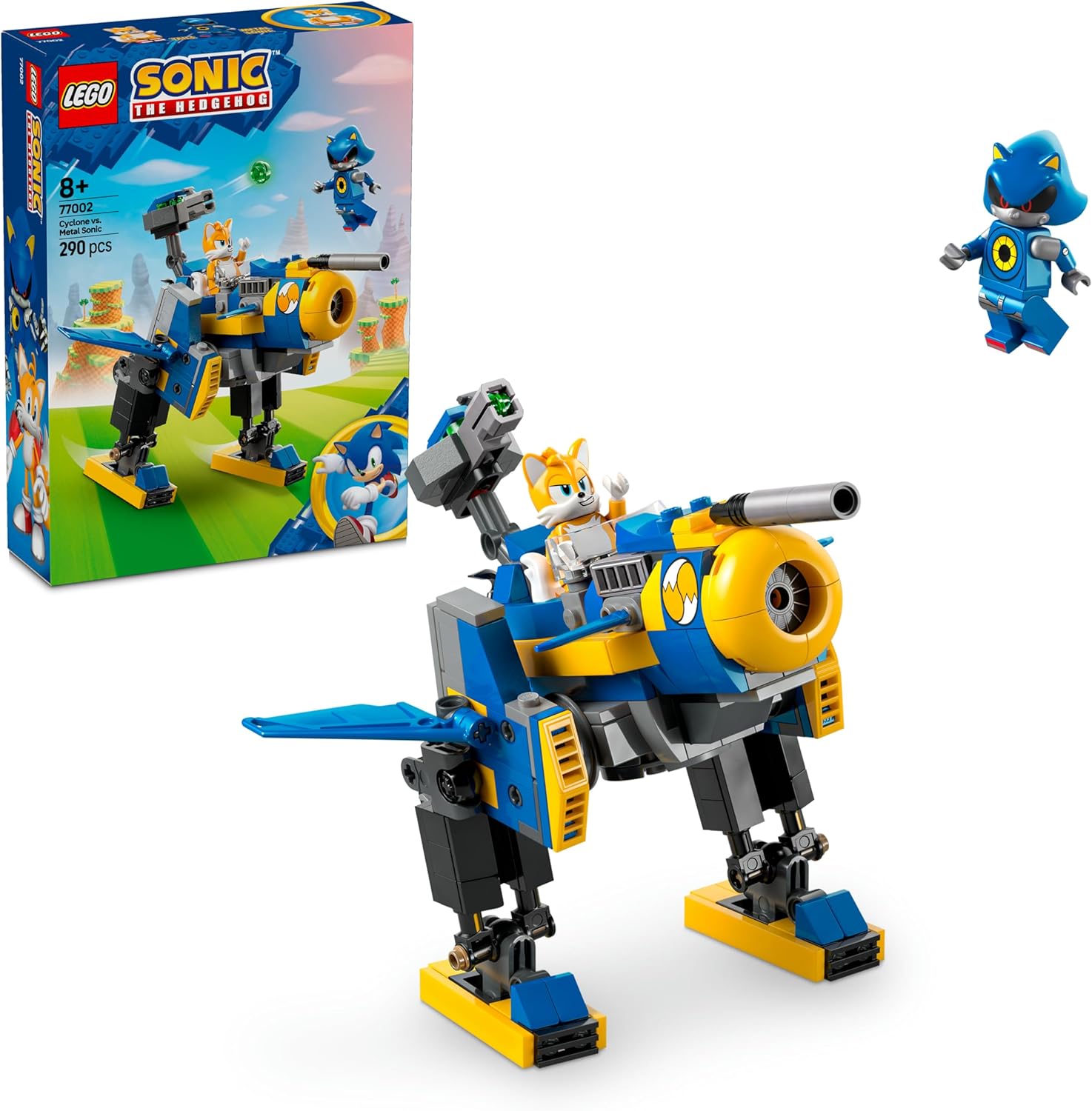 لگو سری سونیک مدل هِج‌هاگ سایکلون در مقابل متال سونیک ۷۷۰۰۲ - LEGO Sonic the Hedgehog Cyclone vs. Metal Sonic 77002