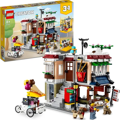 لگو سری سازنده 3 در 1 مدل فروشگاه پاستا در مرکز شهر 31131 - LEGO® Creator 3-in-1 Downtown Pasta Shop 31131