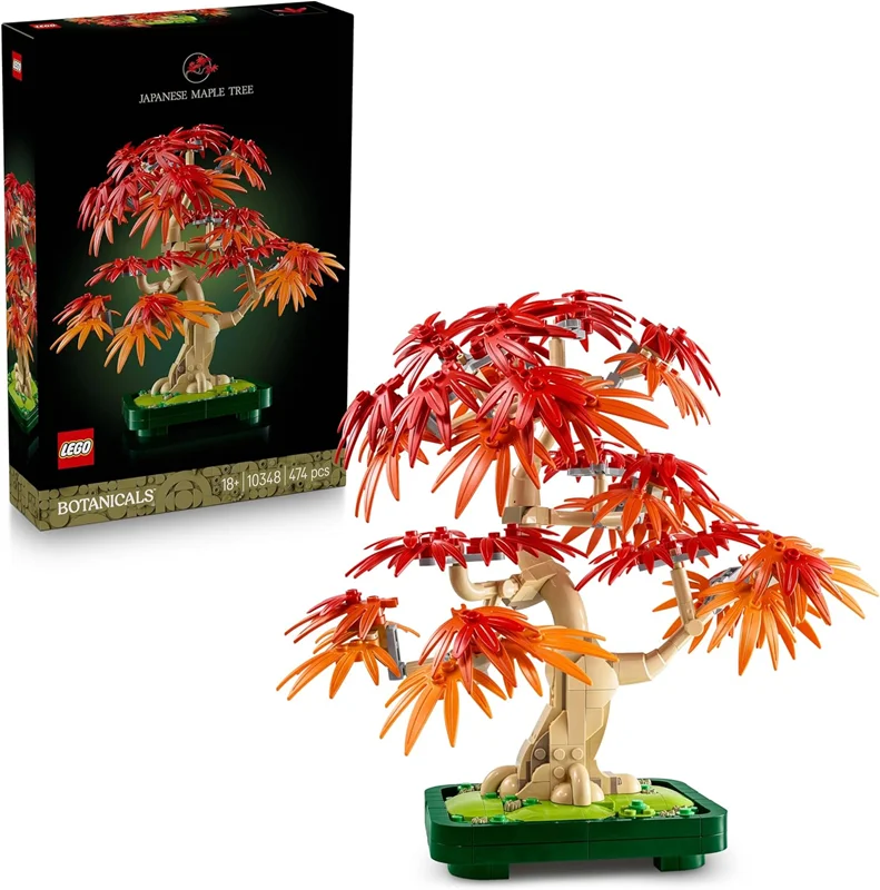 لگو سری آیکون مدل درخت بونسای افرای قرمز ژاپنی 10348 - LEGO Botanicals Japanese Red Maple Bonsai Tree 10348