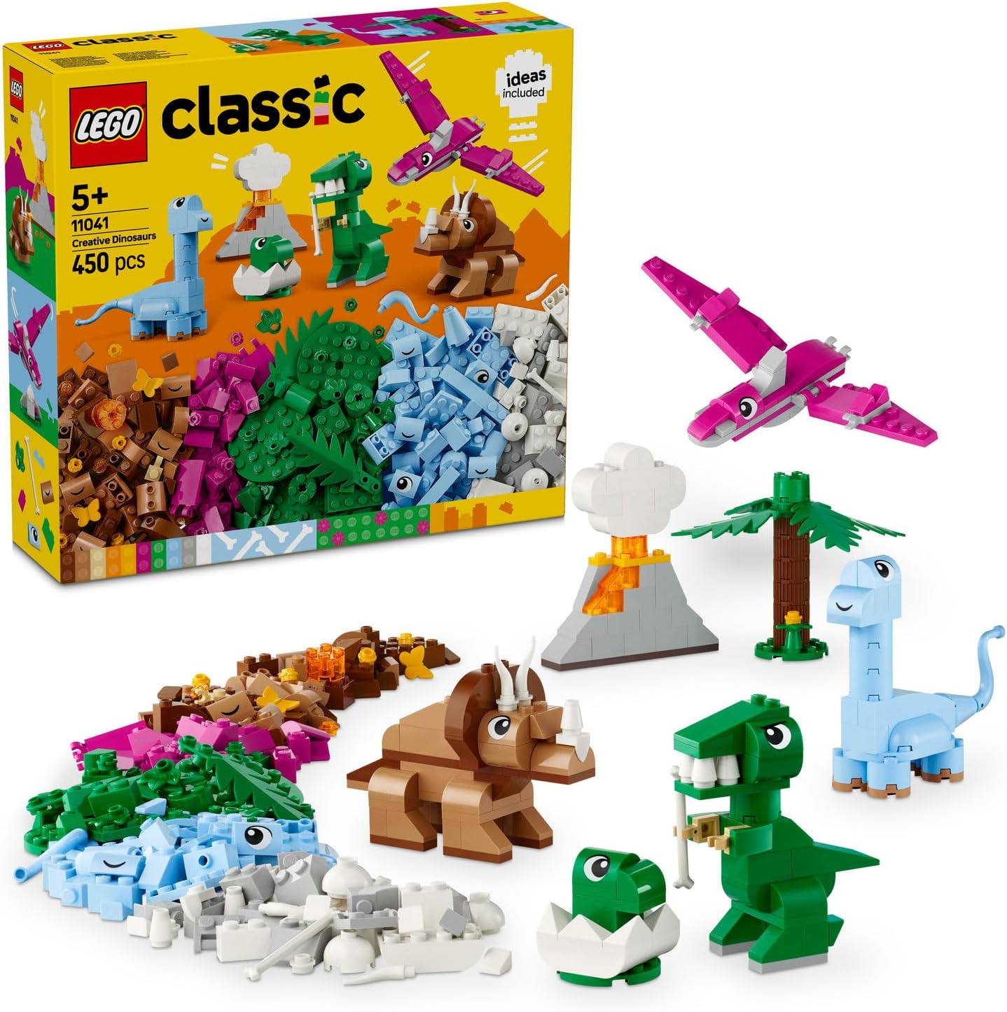 لگو سری کلاسیک مدل دایناسورهای خلاق ۱۱۰۴۱ - LEGO Classic Creative Dinosaurs 11041