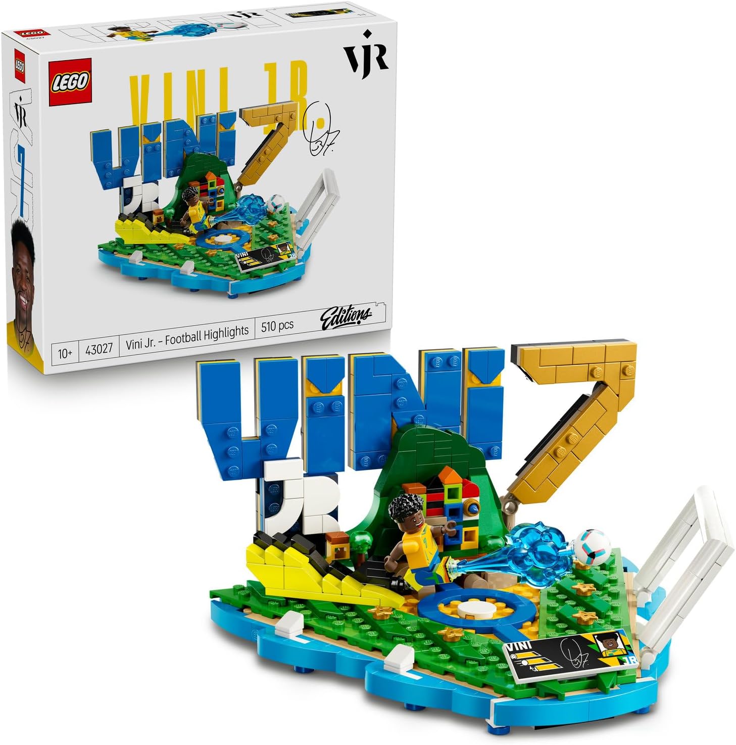 لگو سری آیکون مدل وینی جونیور لحظات فراموش نشدنی فوتبال ۴۳۰۲۷ - LEGO Editions Vini Jr. – Unforgettable Soccer Moments 43027