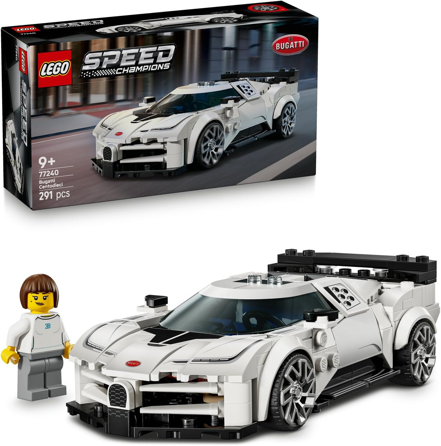 لگو سری اسپید مدل بوگاتی سنتودیچی 77240 - LEGO Speed ​​Champions Bugatti Centodieci 77240
