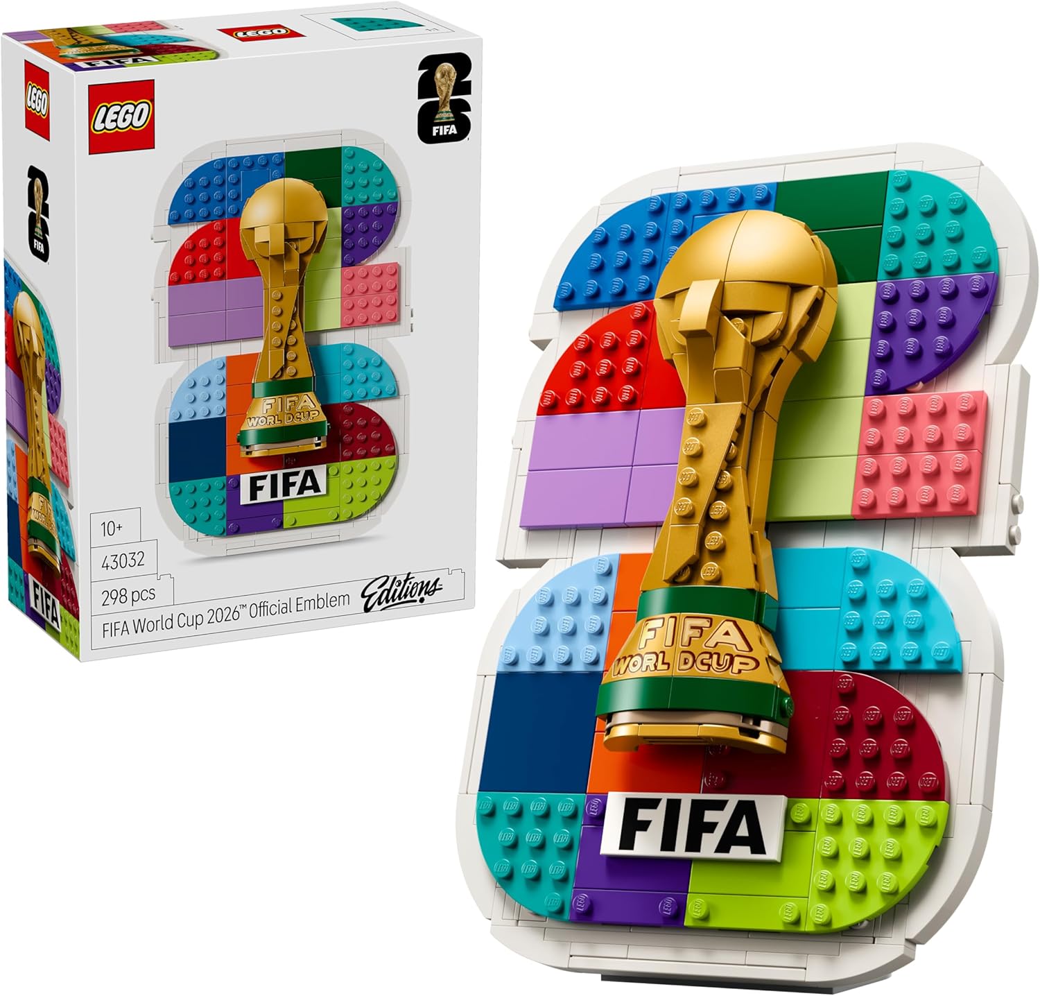 لگو سری آیکون مدل نشان رسمی جام جهانی فوتبال ۲۰۲۶ کد 43032 - LEGO Editions Official Emblem of the FIFA World Cup 2026 43032