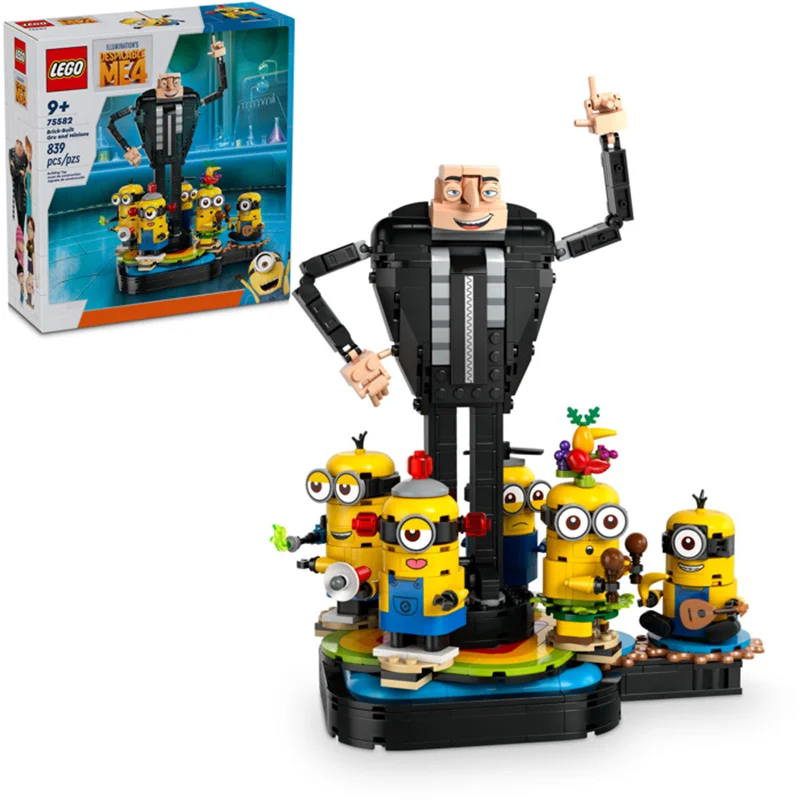 لگو سری مینیون مدل فیگور گرو و مینیون ها 75582 - LEGO Brick-Built Gru and Minions Set 75582