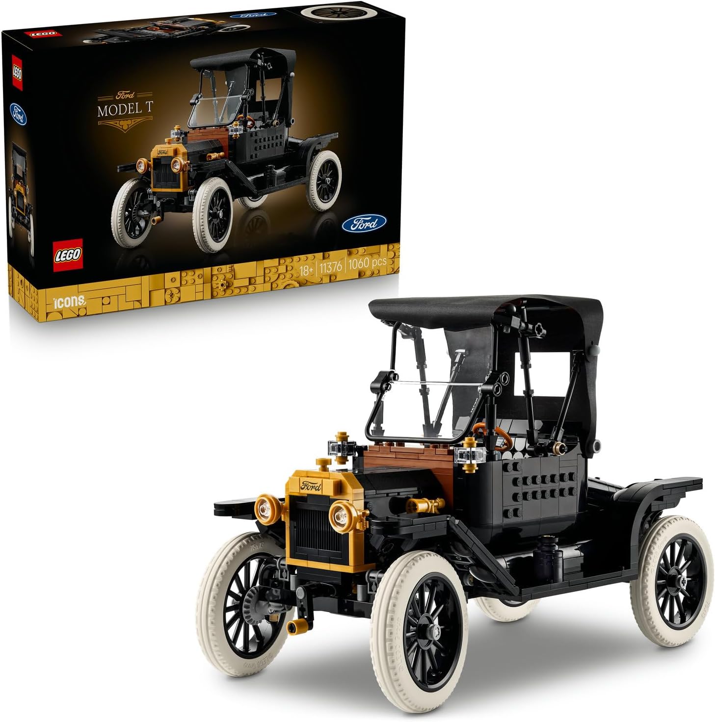 لگو سری آیکون مدل فورد مدل تی ۱۱۳۷۶ - LEGO Icons Ford Model T 11376