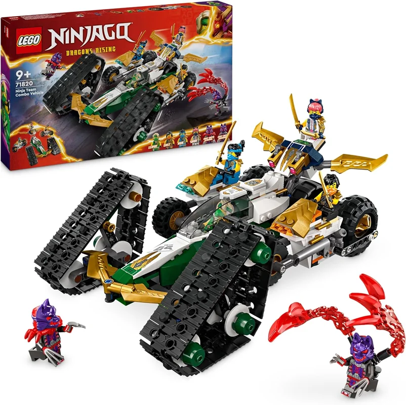 لگو سری نینجاگو مدل ماشین حمله تیمی ۷۱۸۲۰ - LEGO NINJAGO Ninja Team Combo Vehicle 71820