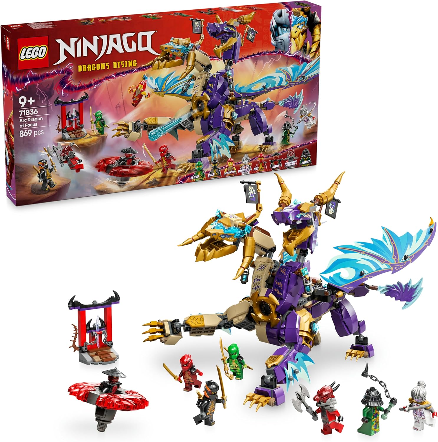 لگو سری نینجاگو مدل فوکوس آرک دراگون 71836 - LEGO NINJAGO Focus Arc Dragon 71836