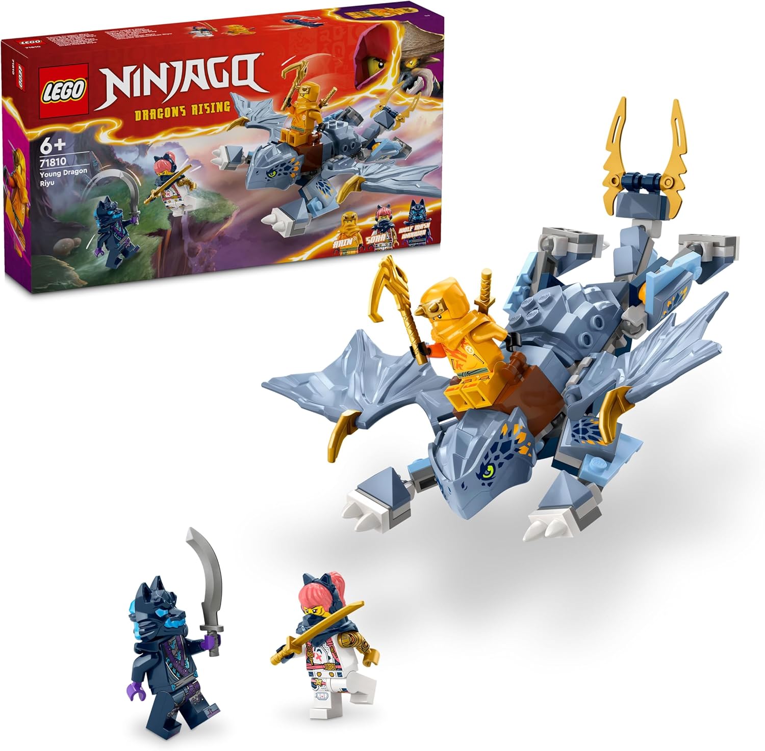 لگو سری نینجاگو مدل اژدهای جوان ریو ۷۱۸۱۰ - LEGO NINJAGO Young Dragon Riyu 71810