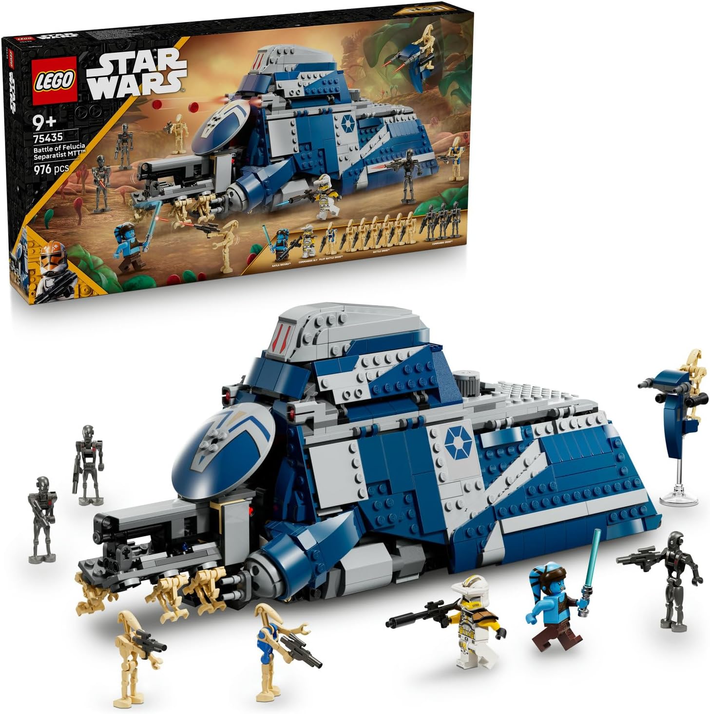 لگو سری جنگ ستارگان مدل نبرد کلون‌ها در فلوسیا 75435 - LEGO Star Wars Clone Wars Battle of Felucia Separatist TNG 75435