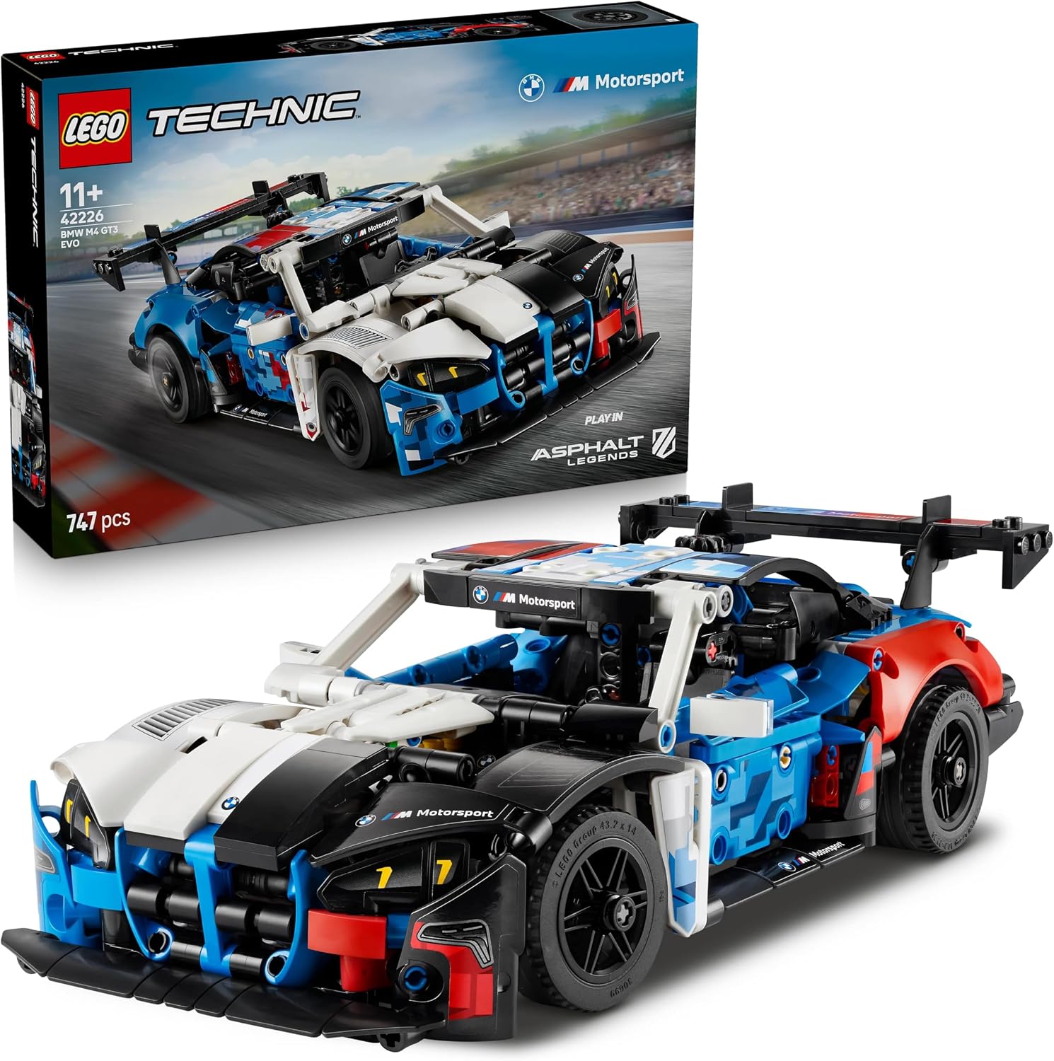 لگو سری تکنیک مدل ماشین مسابقه‌ای بی‌ام‌و M4 GT3 EVO مدل ۴۲۲۲۶ - LEGO Technic BMW M4 GT3 EVO Race Car 42226