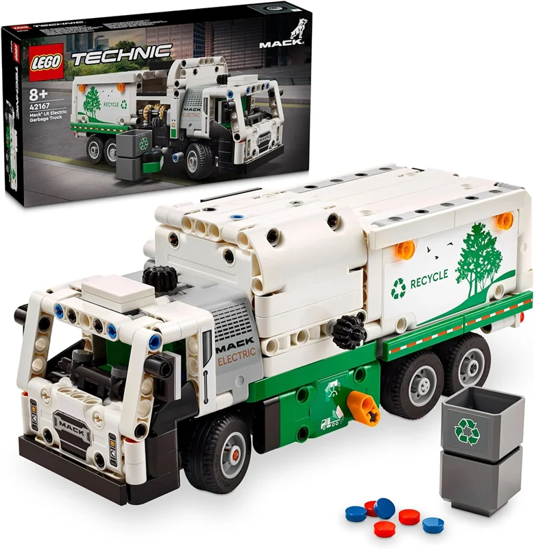 لگو سری تکنیک مدل کامیون زباله ماک 42167 - LEGO Technic Mack LR Electric Garbage Truck 42167