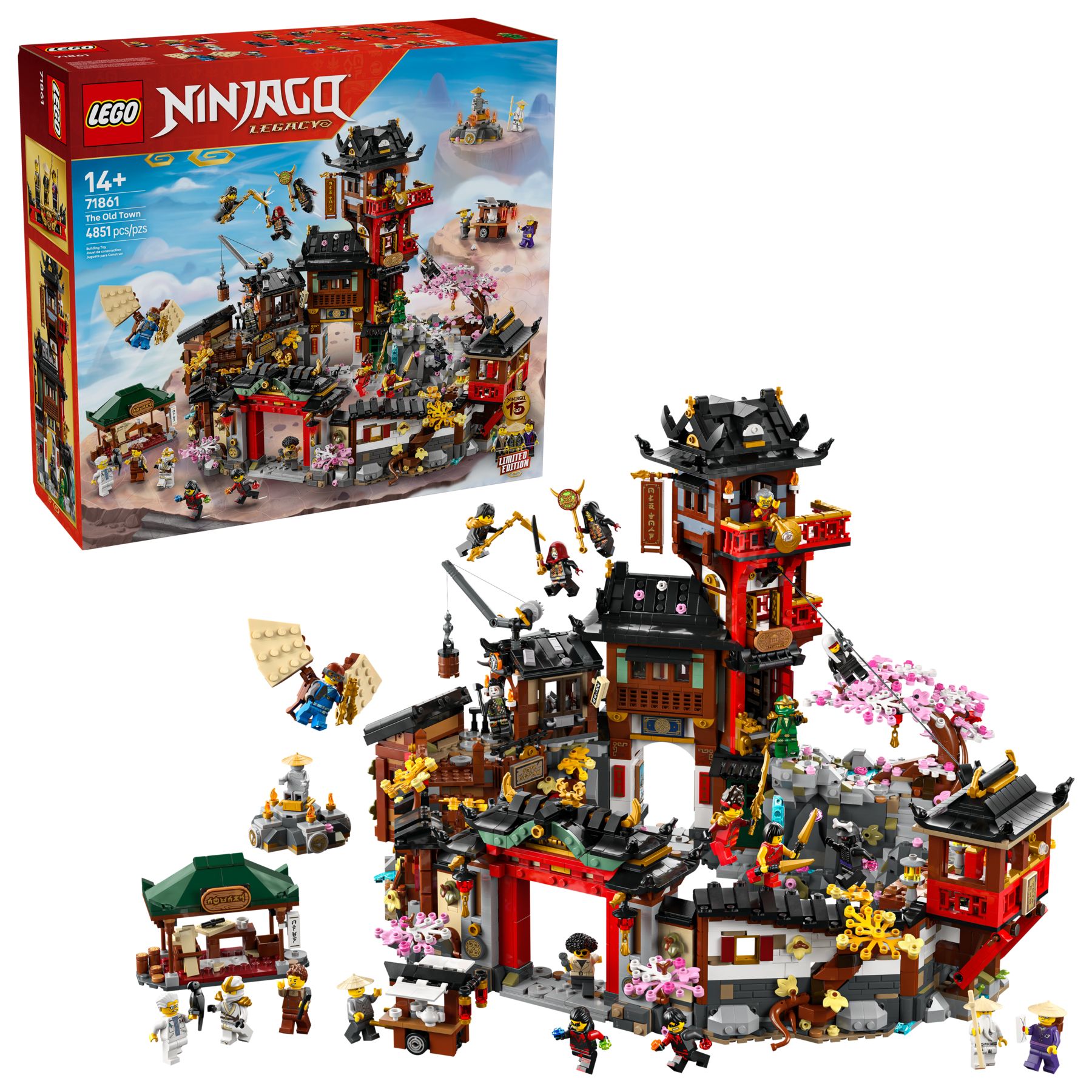 لگو سری نینجاگو مدل شهر قدیمی نینجاگو 71861 - LEGO Ninjago Old Town 71861