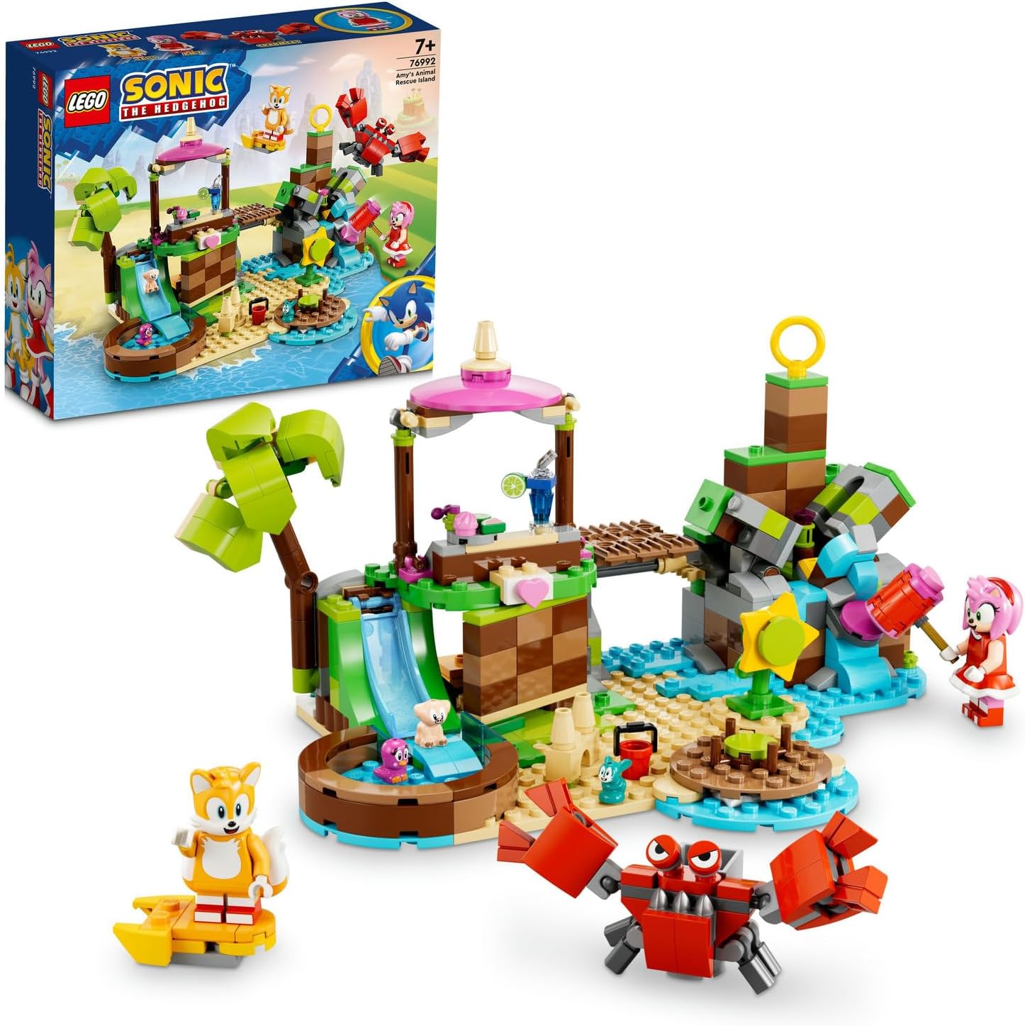 لگو سری سونیک مدل جزیره نجات حیوانات امی جوجه تیغی ۷۶۹۹۲ - LEGO Sonic the Hedgehog Amy's Animal Rescue Island 76992