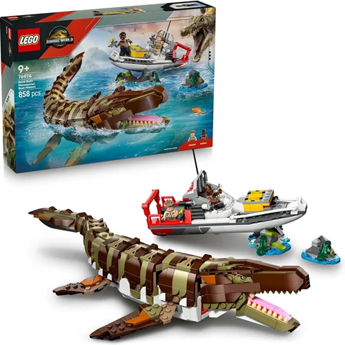 لگو سری پارک ژوراسیک مدل ماموریت قایق موزاساروس 76974 - 76974 LEGO® Jurassic World Mosasaurus Boat Mission