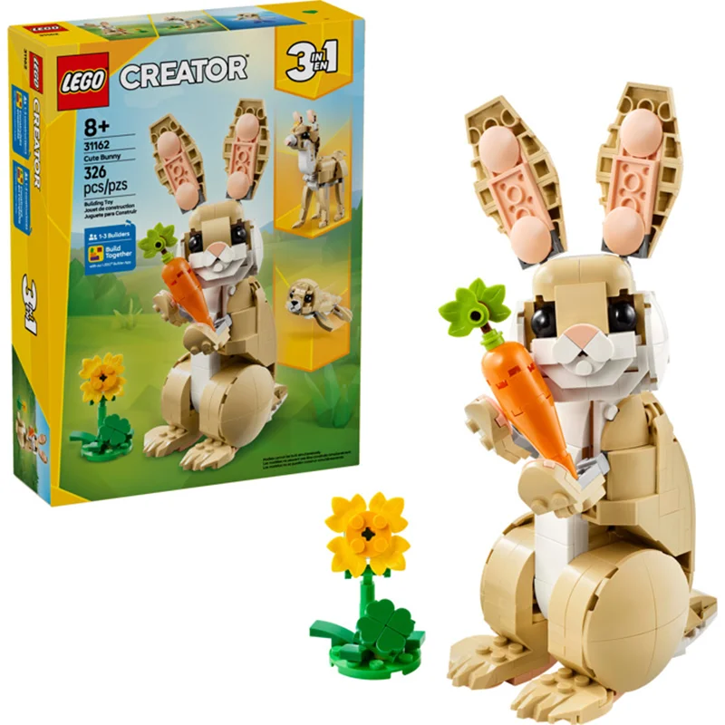 لگو سری سازنده 3 در 1 مدل خرگوش دوست داشتنی 31162 - LEGO Creator 3 in 1 Lovely Rabbit 31162