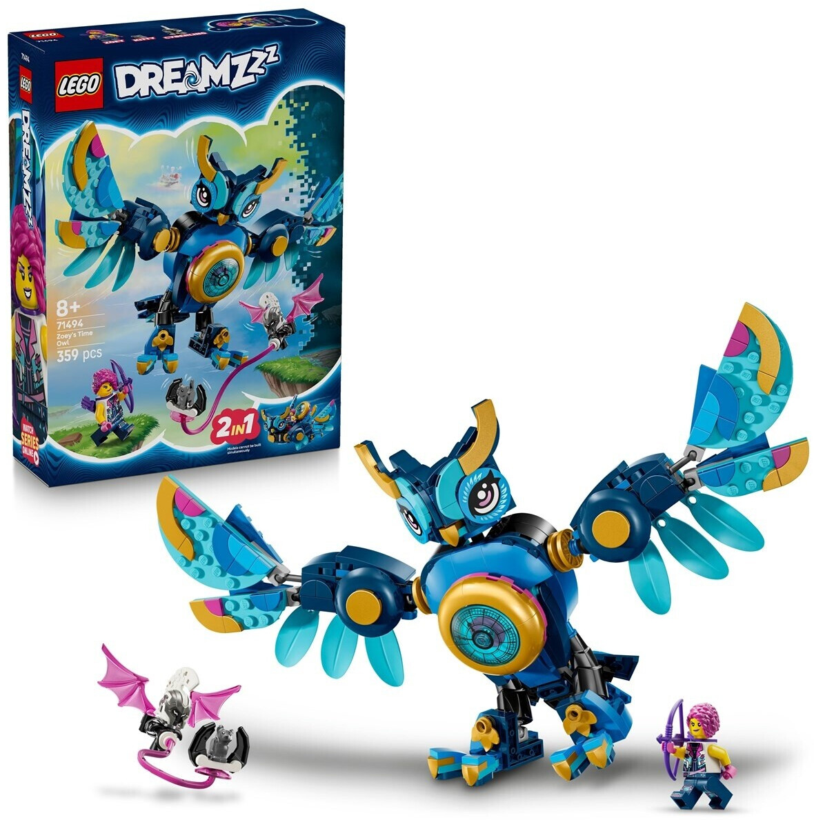 لگو سری دریمز مدل جغد زمان زویی 71494 -  LEGO DREAMZzz Zoey's Time Owl 71494