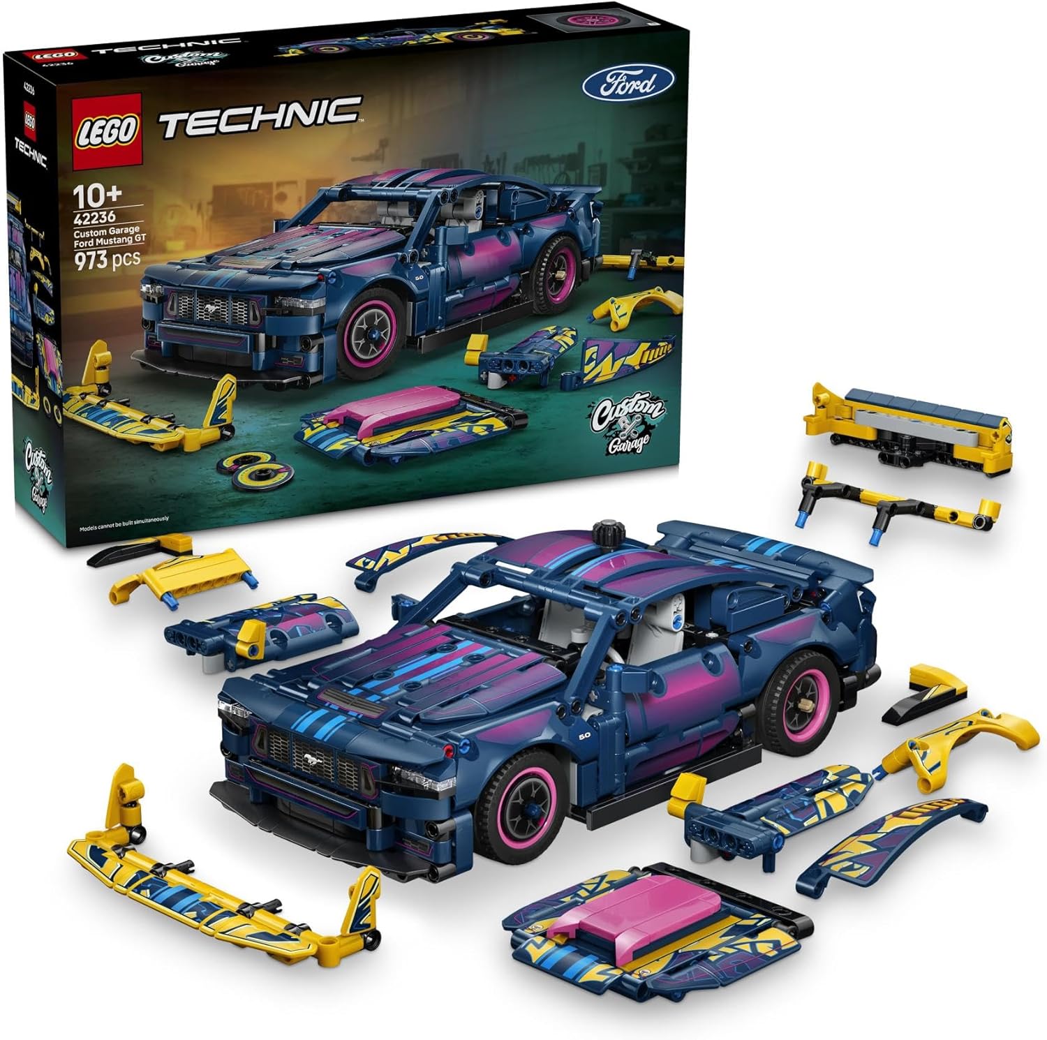 لگو سری تکنیک مدل فورد موستانگ GT اصلاح شده 42236 - LEGO Technic Modified Ford Mustang GT Car 42236