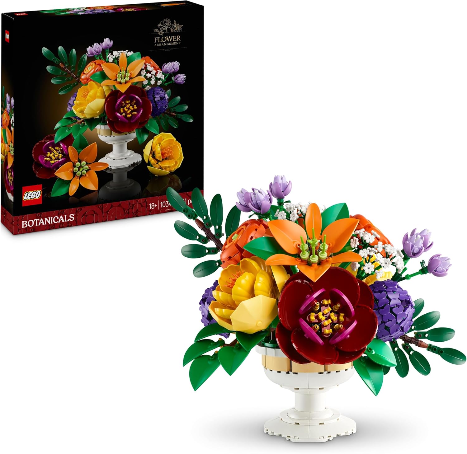 لگو سری آیکون مدل گل آرایی ۱۰۳۴۵ - LEGO Botanicals Flower Arrangement 10345