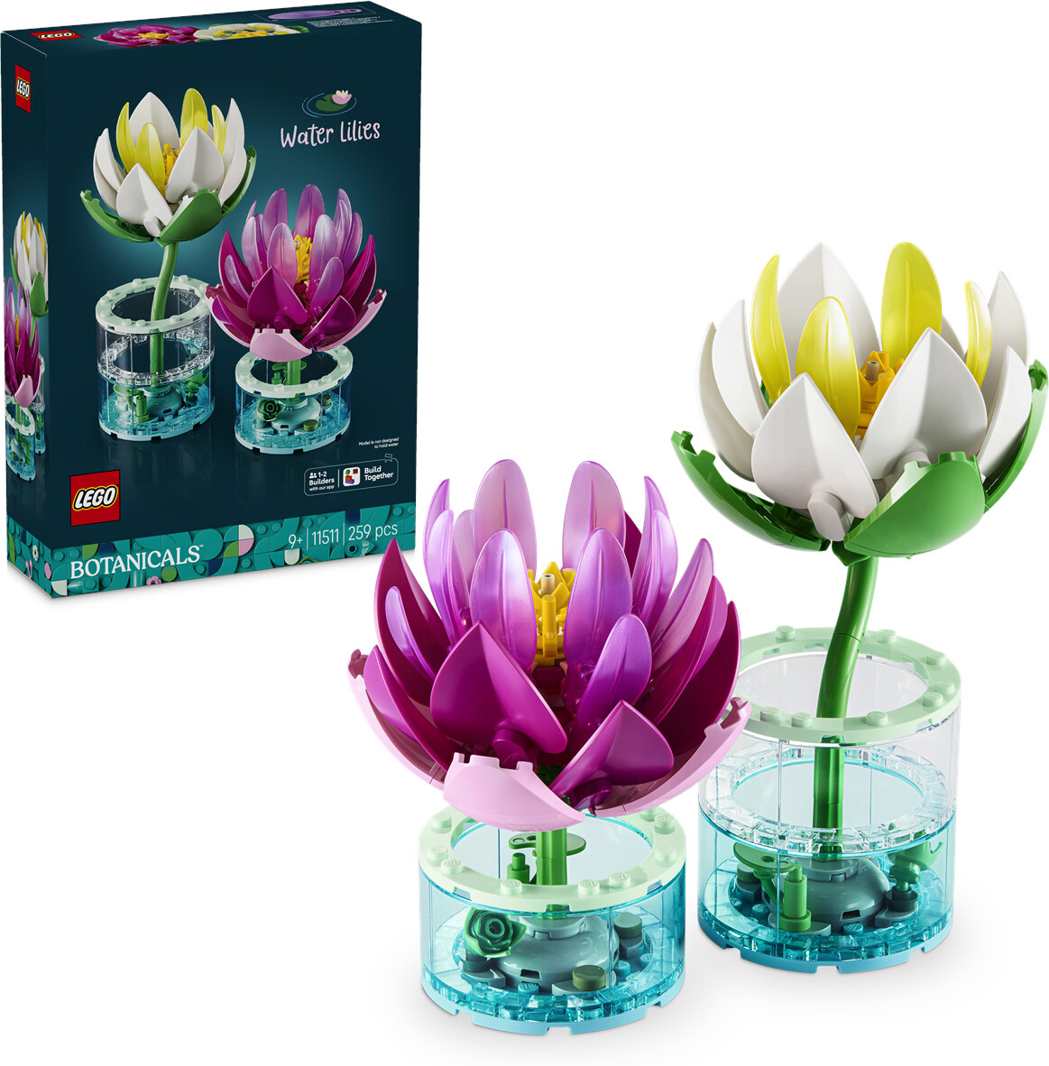 لگو سری آیکون مدل نیلوفرهای آبی 11511 - LEGO Botanicals Water Lilies 11511