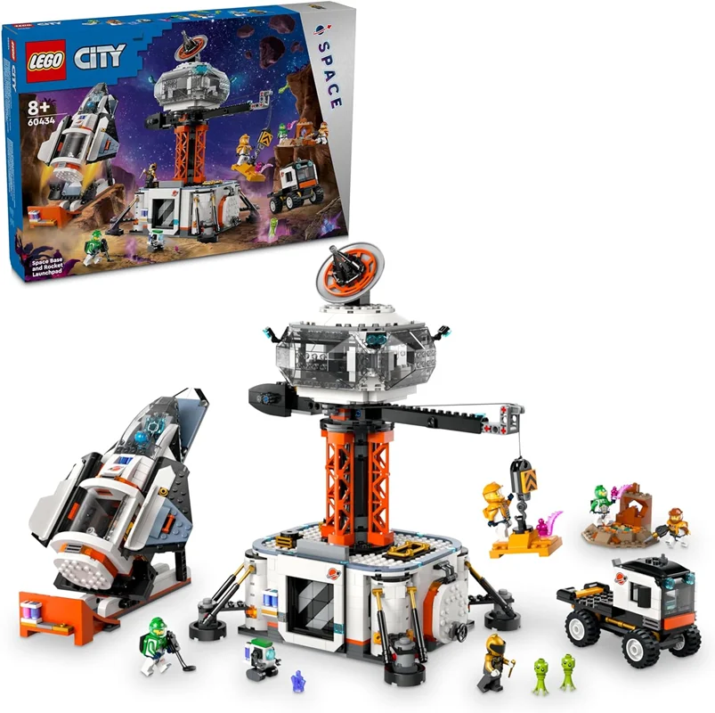 لگو سری سیتی مدل ایستگاه پرتاب شاتل و فضانورد ۶۰۴۳۴ - LEGO City Spaceport and Rocket Launch Pad 60434