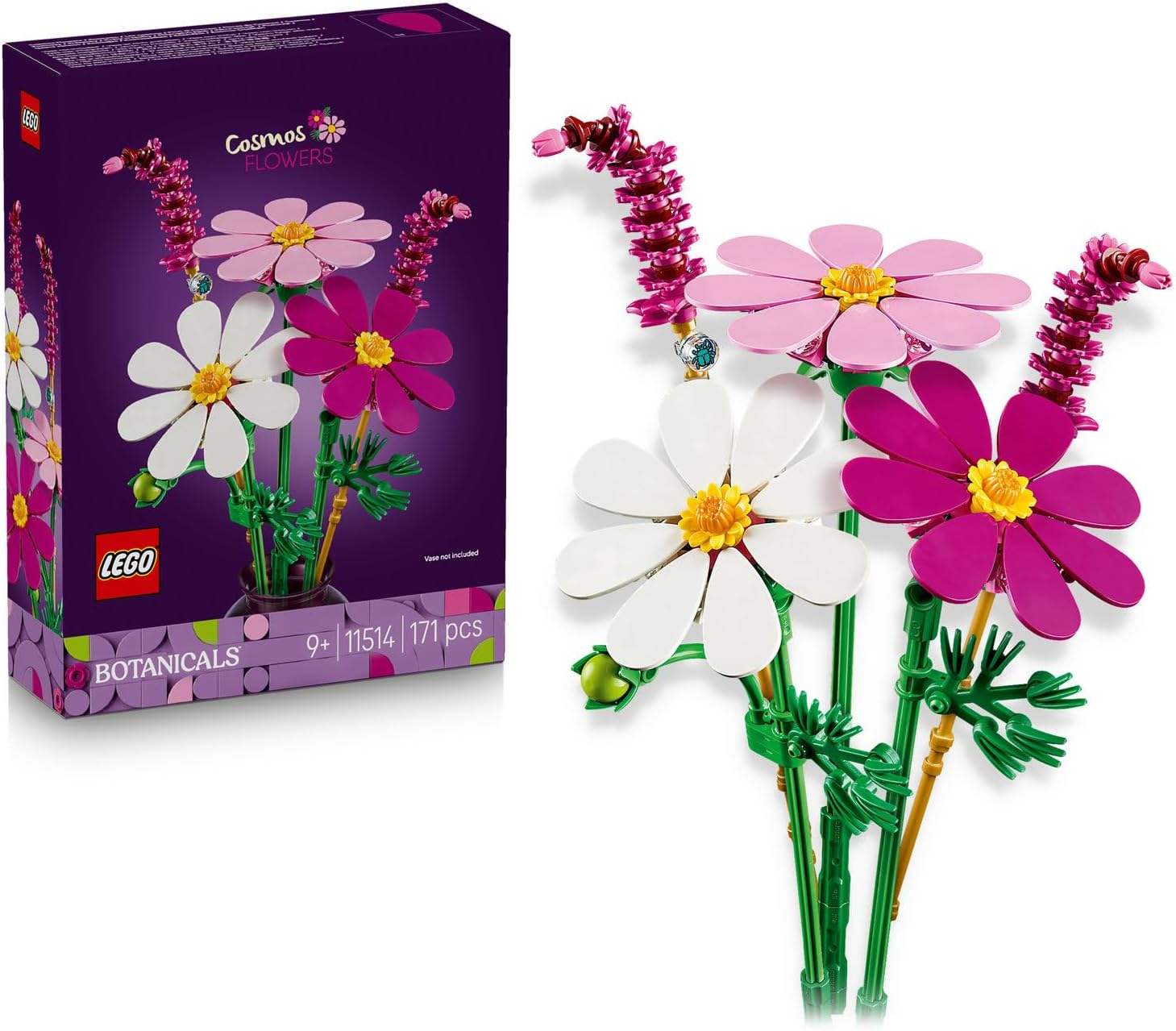 لگو سری آیکون مدل گل‌های کیهانی ۱۱۵۱۴ - LEGO Botanicals Comos Flowers 11514