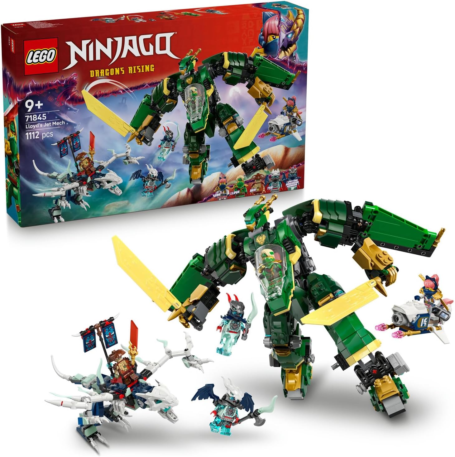 لگو سری نینجاگو مدل ربات جت لویدز ۷۱۸۴۵ - LEGO NINJAGO Lloyd's Jet Robot 71845