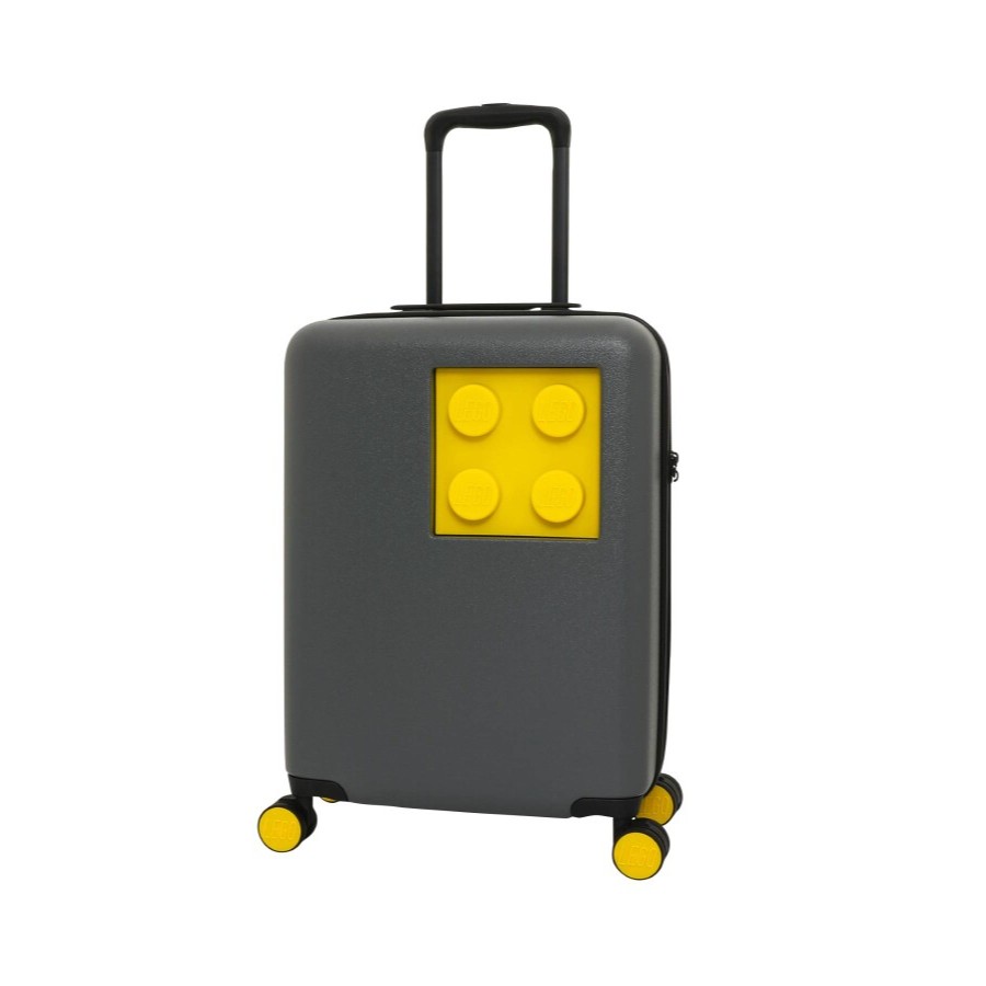 چمدان کابین سایز . ​​۲x۲ بلوک ساختمانی لگو خاکستری/زرد - LEGO® Building Block 2x2 Cabin Size Suitcase - Grey/Yellow 20152-1962