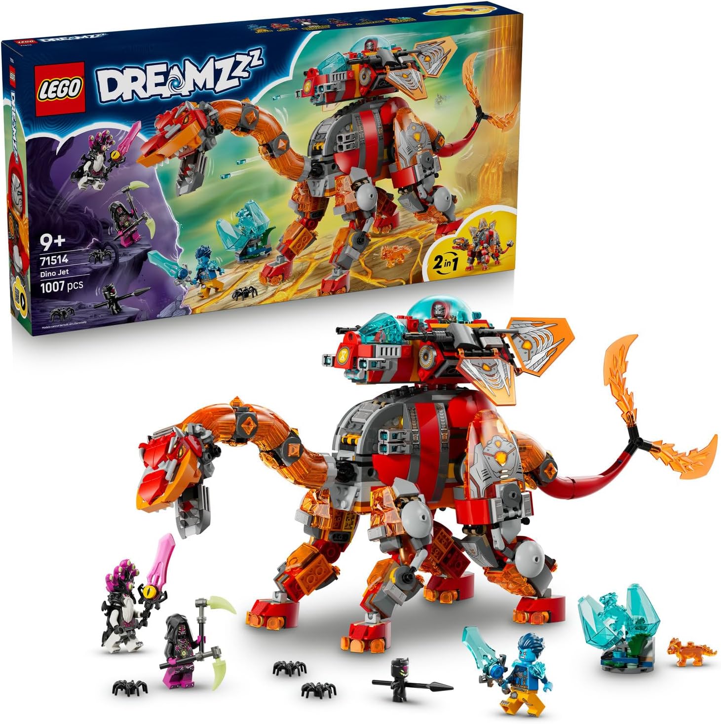 لگو سری دریمز مدل جت دایناسور 71514 - LEGO DREAMZzz Dinosaur Jet 71514