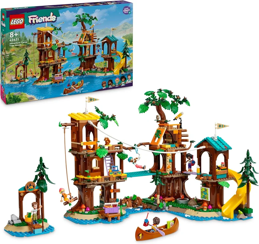 لگو سری فرندز مدل خانه درختی کمپ ماجراجویی 42631 - LEGO Friends Adventure Camp Treehouse 42631