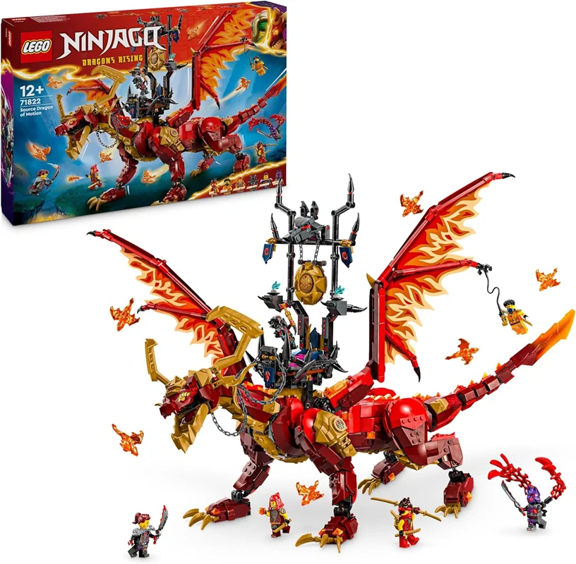 لگو سری نینجاگو مدل اژدهای منبع حرکت 71822 - LEGO NINJAGO Motion Source Dragon 71822