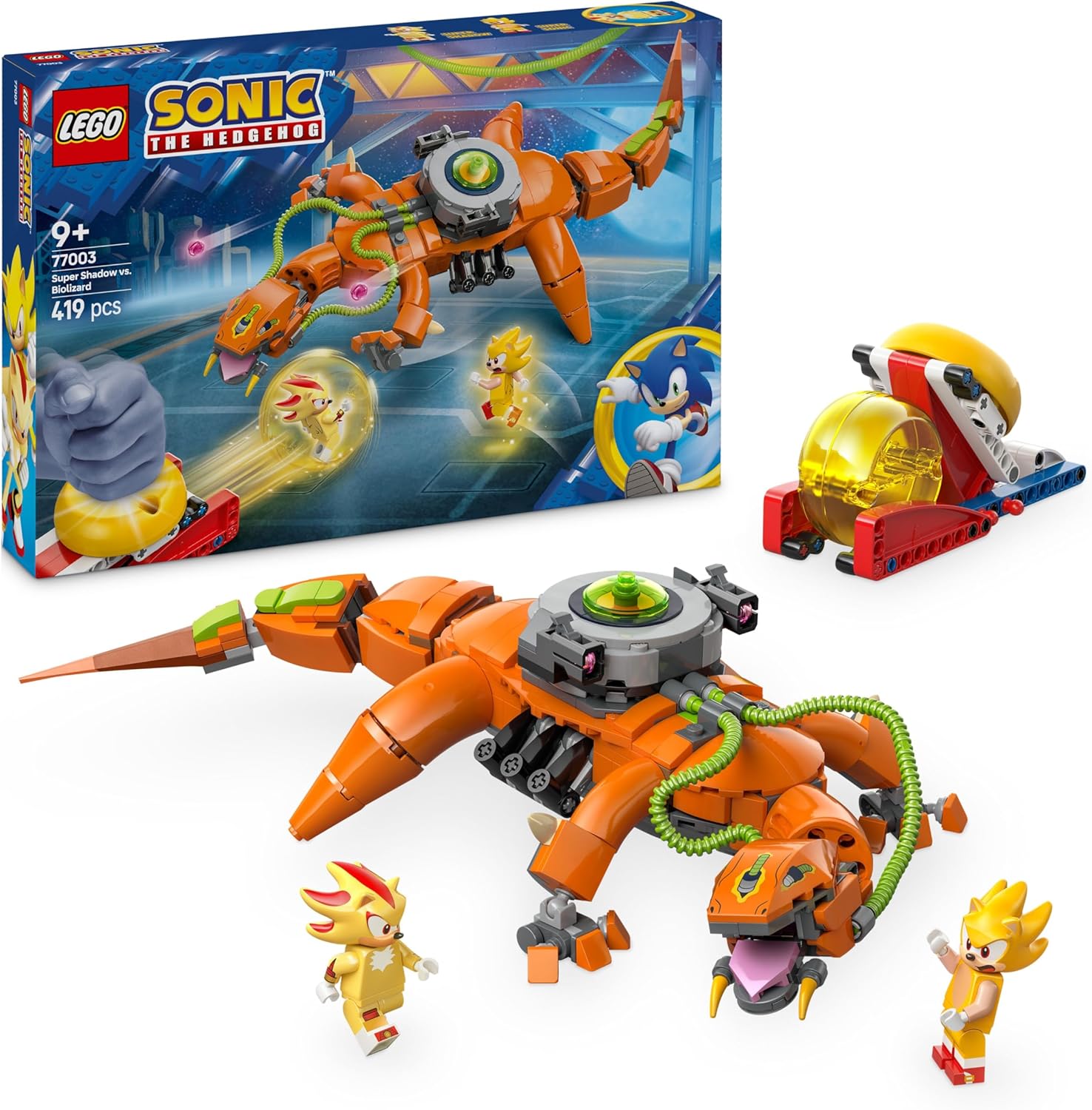 لگو سری سونیک مدل سوپر شدو در مقابل بایولیزارد ۷۷۰۰۳ - LEGO Sonic The Hedgehog Super Shadow vs. Biolizard 77003