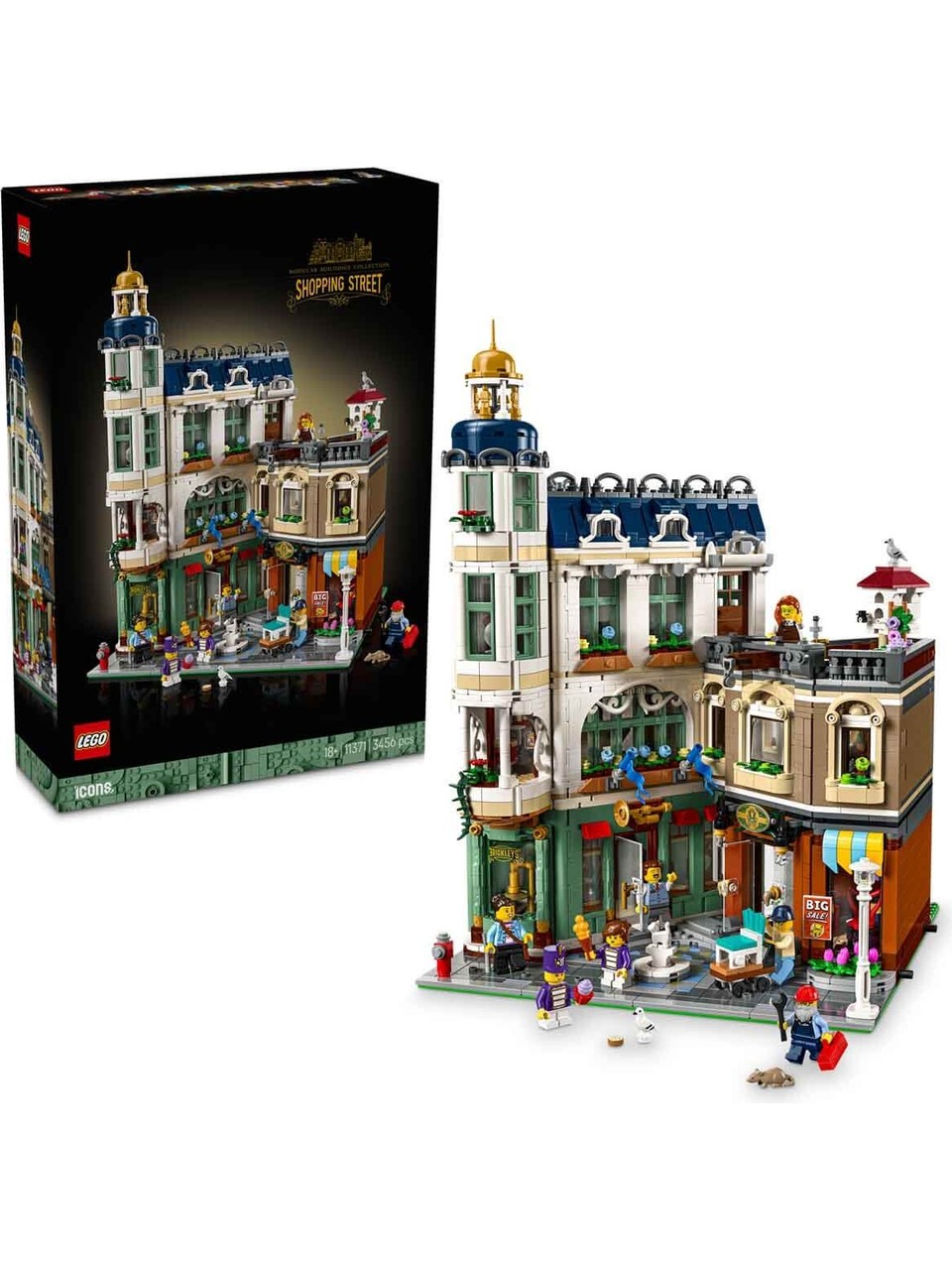 لگو سری آیکون مدل خیابان خرید ۱۱۳۷۱ - LEGO Icons Shopping Street 11371