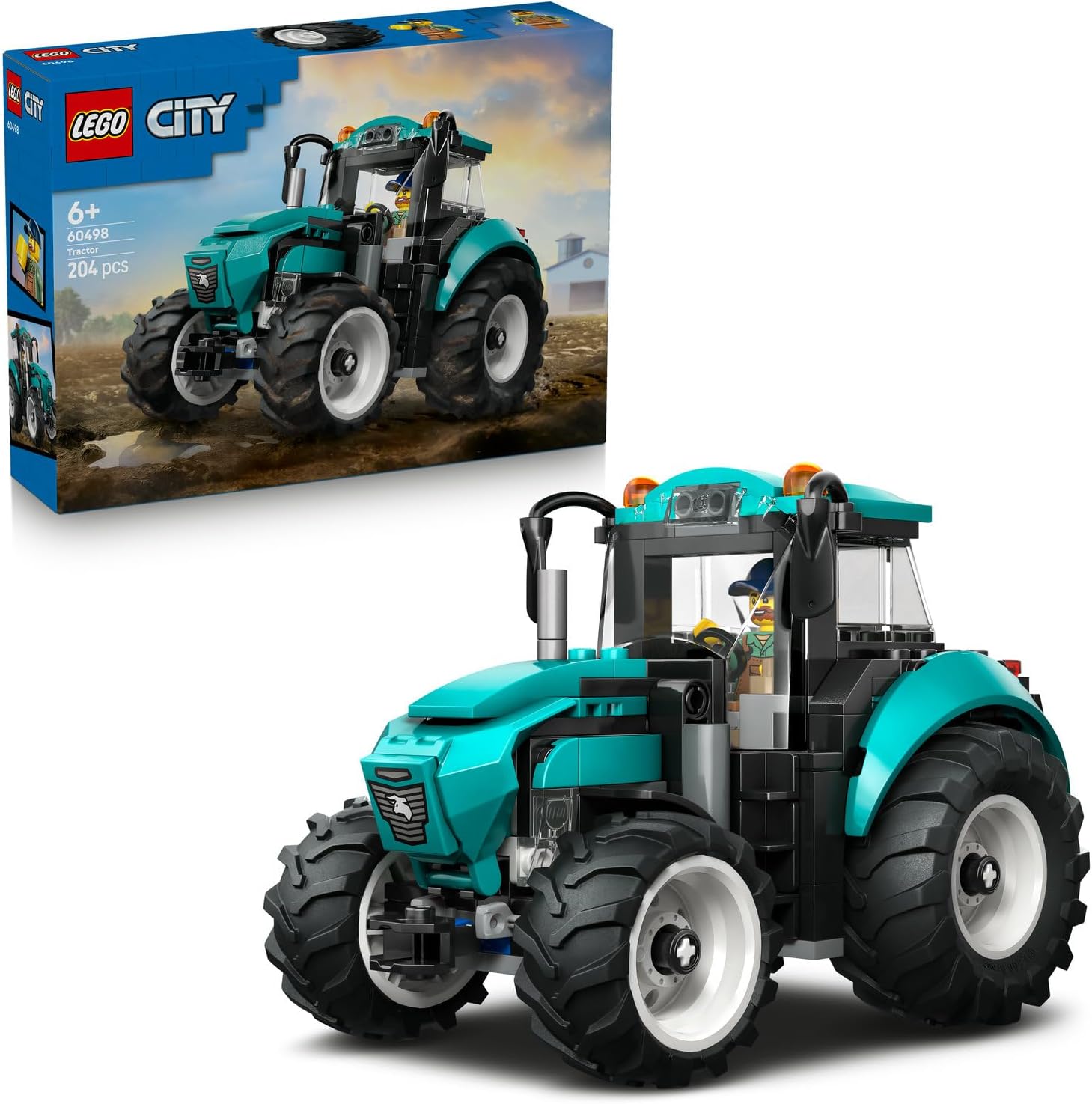لگو سری سیتی مدل تراکتور ۶۰۴۹۸ - LEGO City Tractor 60498