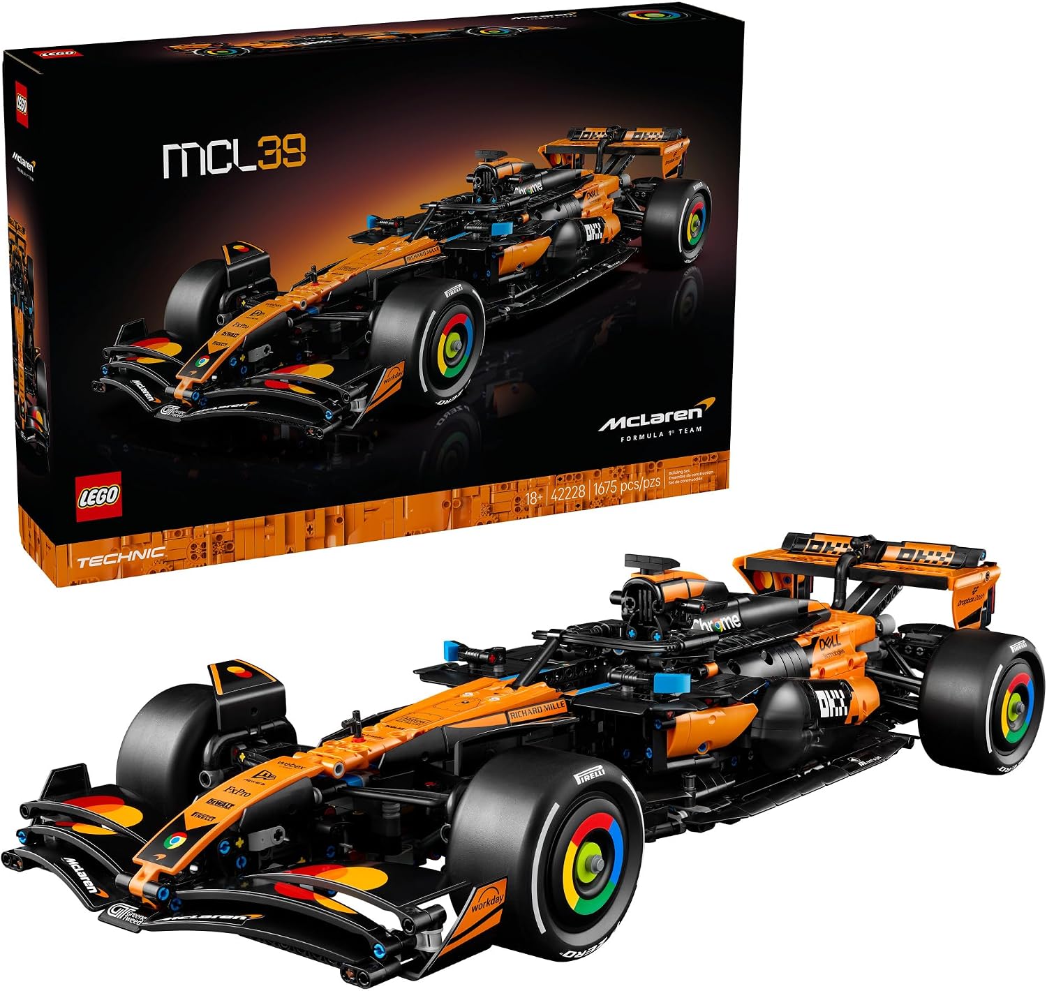 لگو سری تکنیک مدل مک‌لارن MCL39 F1 Car 42228 - LEGO Technic McLaren MCL39 F1 Car 42228
